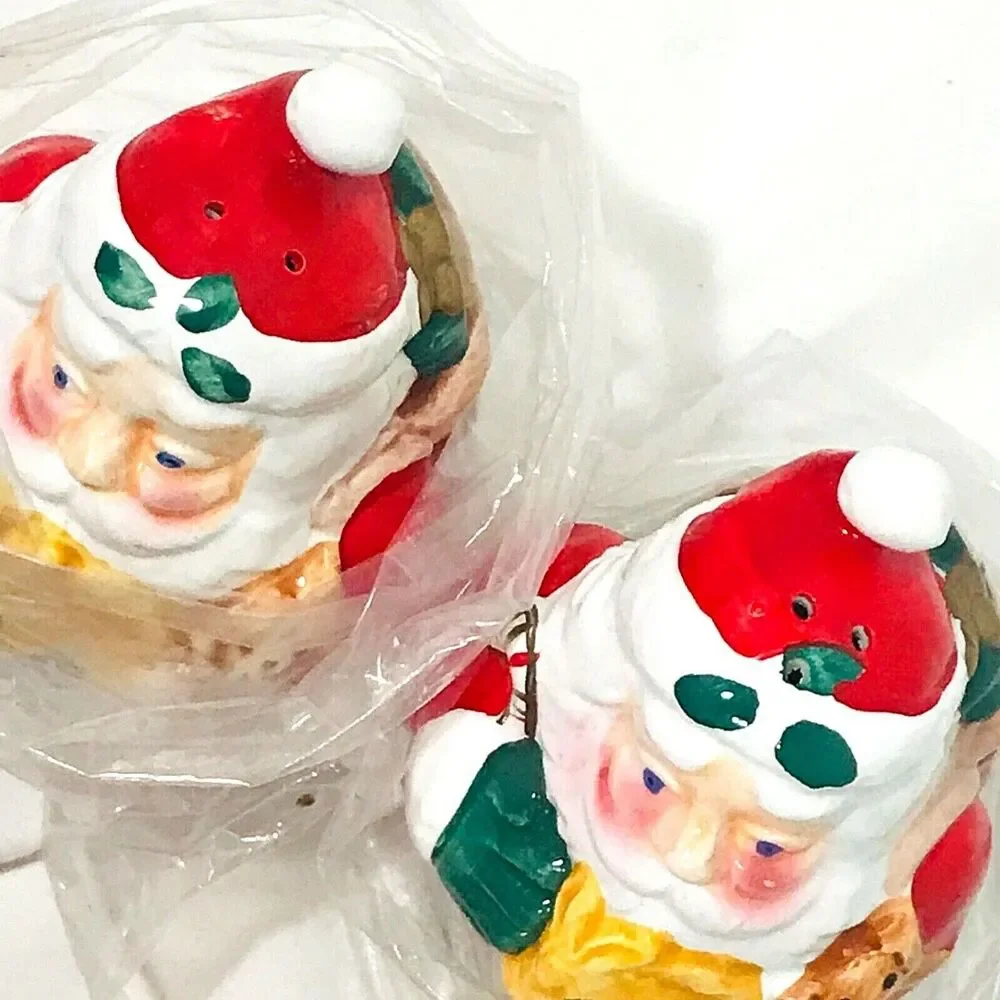 Christmas Village vintage santa